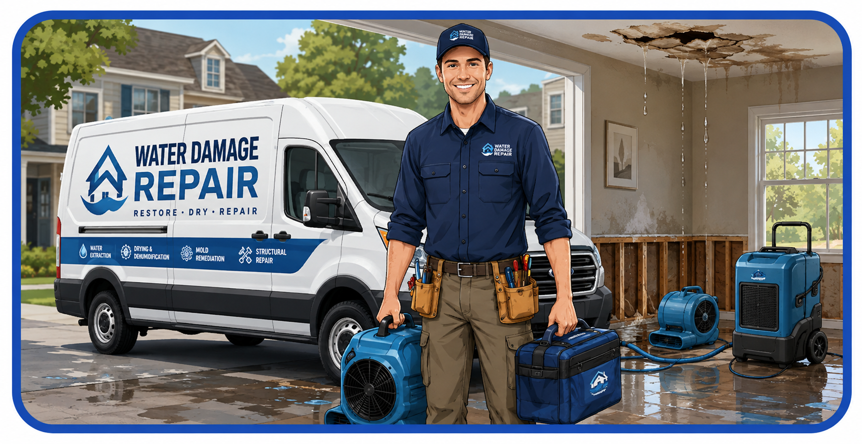 Professional Ceiling Water Damage Repair Service